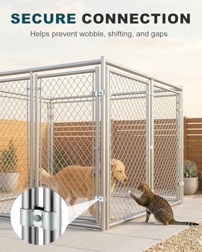 20 Sets 1-3/8 inch Dog Kennel Clamps for OD Round Pipe - size: 20 Sets-1-3/8 inch