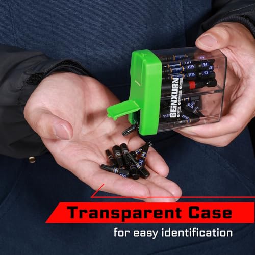 Geinxurn Impact Security Torx Screwdriver Bits Set,43 Pcs(TT7-TT40) Magnetic 1"& 2" Long S2 Steel Hollow Torx Driver Bits with Magnetic Bit Holder Storage Colorful Box - color: Tt7-tt40, size: 1"2"-43PCS