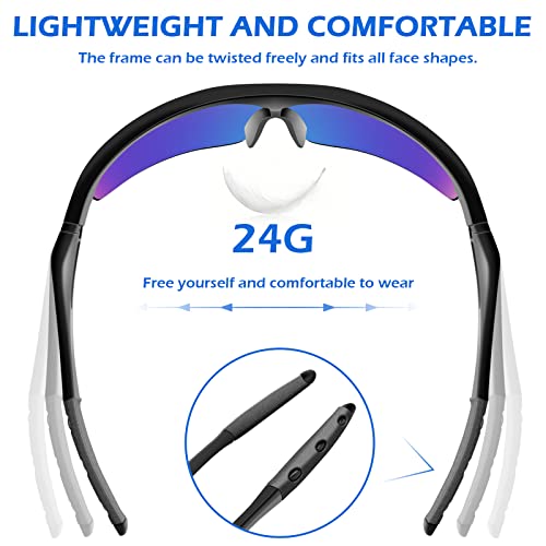 OXG Safety Glasses for Men Women, ANSI Z87 UV Protection Protective Eyewear - color: Green