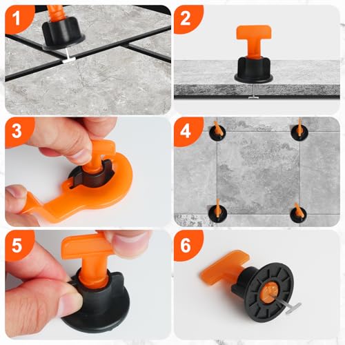 Storystore 200PCS Tile Leveling System Kit, 1/16 Inch Tile Spacers - size: 200pcs
