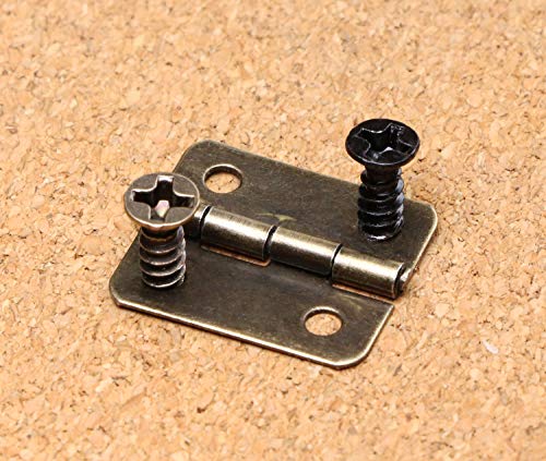 Mini Skater 200PCS Small Cross Flat Head Tapping Wood Screws with Oxide and Wax 4 Size Screws Assortment Kit (Black&Bronze,200pcs)