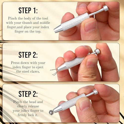 14G/16G Piercing Ball Grabber Tool for Changing Jewelry Thread Septum Balls - size: 14G