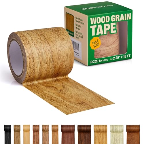 ECOHomes Wood Grain Repair Tape (Golden Caramel, 2.25 Inch x 15 Feet) - color: Golden Caramel, size: 2.25 Inch By 15 Ft