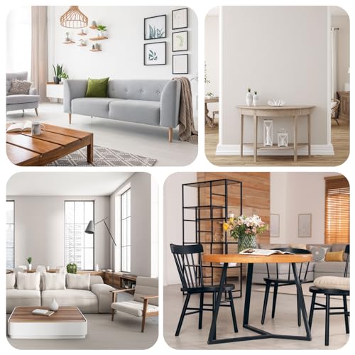uxcell Furniture Sliders, 4Pcs 1 4/7" - Plastic Self-Adhesive Square Sliding Pads, Chair Glides for Carpeted Tile Vinyl Hardwood Floors (Grey) - size: 1 4/7"