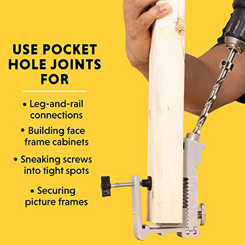 General Tools 854 Adjustable Pocket Hole Jig - style: 53 pcs. Adj. Jig Kit