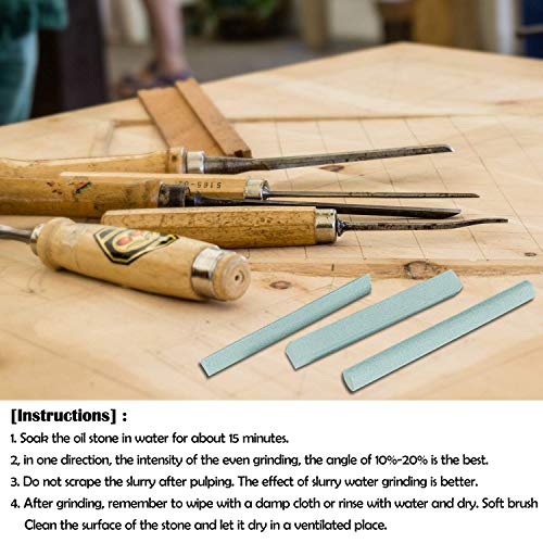 Whetstone Wood Carving Knife kit-Knife Sharpener Whetstone Set/Chisel Sharpening Stone Kit for Wood Carving Tool,Pack of 3