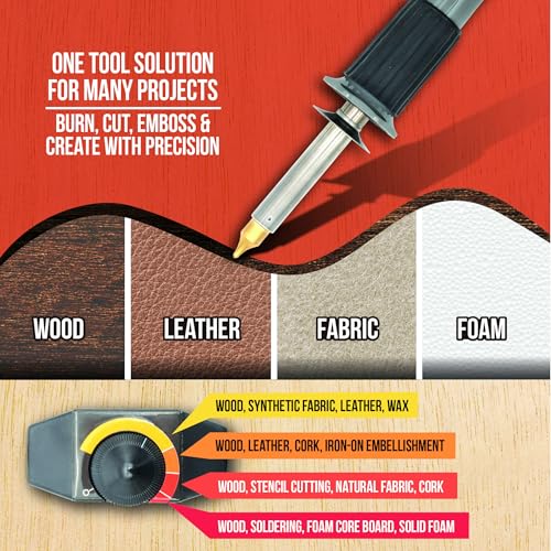 ArtSkills Wood Burning Tool Kit 16 Piece Adjustable Temp Wood Burning Pen