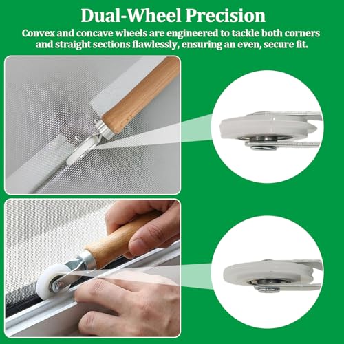 Screen Roller Tool Screen Repair Spline Roller for Easy Window/Door Screen Repair & Replacement (3 Pack) - size: 3 Pack