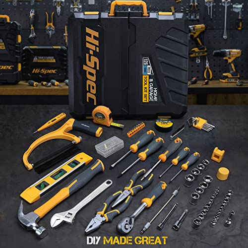Hi-Spec Home Garage Mechanics DIY Tool Kit Handyman Auto Car with Toolbox - size: 126 PCS