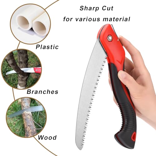8 Inch Pruning Saw Heavy Duty Folding Saw Camping Saw SK5 Blade - size: 8 Inch