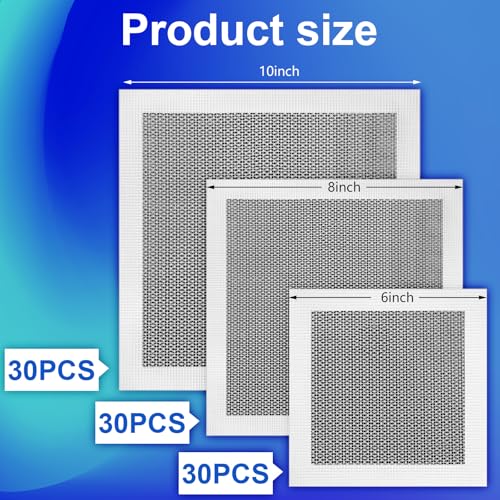 Blulu 30 Pcs 10 Inch Drywall Repair Kit Self Adhesive Mesh Drywall Patches - size: 10 Inch