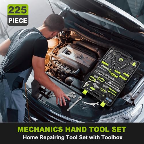 FASTPRO 225-Piece Home Repairing Tool Kit with Tool Box