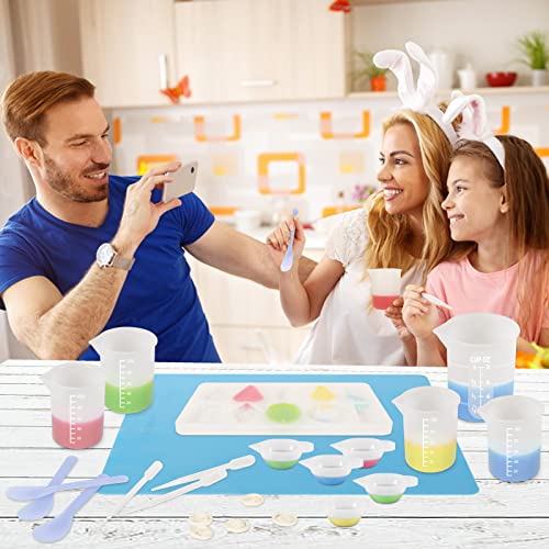 KISREL Silicone Measuring Cups for Resin, with 250&100ml Silicone Cups - size: 250&100ml