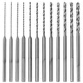 Mini Twist Drill Bits Set - 12Pcs 0.5mm-2.0mm Micro Wood Drill Bit 2.35 Shank Titanium Coated HSS Engraving Drill Bits Hole Drilling Tool for DIY Resin, Beads, Jewelry (12)