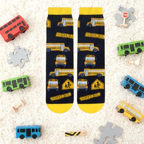 HAPPYPOP Funny Gifts for Women Men - Mechanic Graphic Designer Bus Driver Plumber Sock - color: Trust Me I'm a Bus Driver