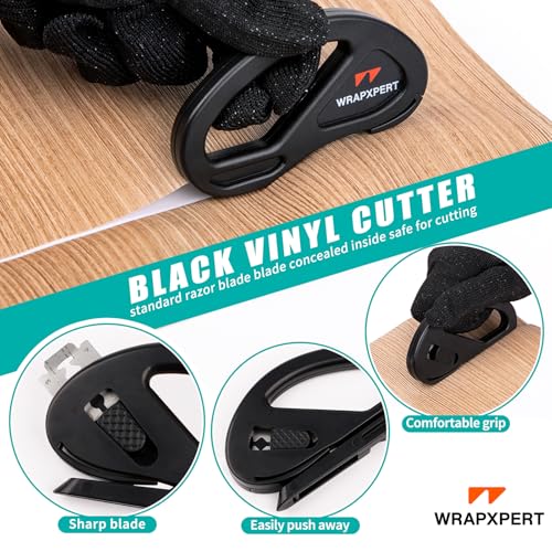 WRAPXPERT Wallpaper Smoothing Tool,Wallpaper Tools Included Felt Squeegee,Craft Knife,Wallpaper Brush,Wallpaper Scraper Tool for Peel and Stick Wallpaper,Window Tint Film,Wallpaper Adhesive - color: 03 Pro Kit