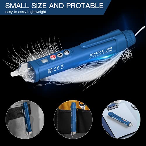 Non-Contact Voltage Tester,Electrical Voltage Detector Pen Null/Live Wire Tester Breakpoint Finder Voltage Measuring Tool Dual Range AC 12V/48V-1000V