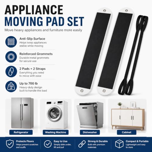Heavy Duty Furniture Sliders, 2-Pack 5ft Long | Sliders for furniture on carpet. Great for heavy furniture moving and refrigerator movers. - size: 6.7IN*60IN