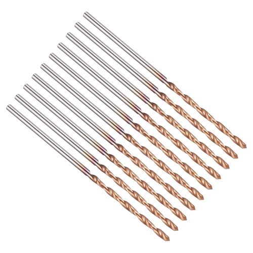PATIKIL 1.4mm Drill Bit Carbide for Stainless Steel Hard Metal 130° 10 Pack - size: 1.4mm