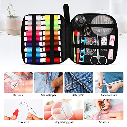 Marcoon Sewing Kit for Adults, Portable Needle & Thread Repair Kit - size: S