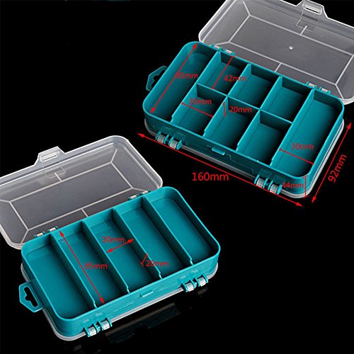 Screw Storage Box, Double Side 13-Grids Hardware Box Organizer,Portable Small Parts Screw Hardware Organizer, Multifunctional Storage Tool Case for Screws Nuts Nails Bolts(Yellow)