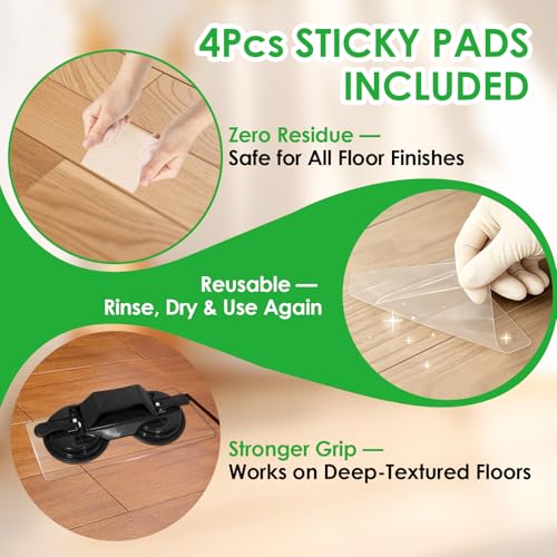 Floor Gap Fixer Tool Vinyl Planking Tools Laminate Floor Repair Kit - color: Black