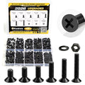 KADRICK 435Pcs M4 Countersunk Screw Kit,Flat Head Bolts 8MM-25MM - size: M4 435Pcs 8-25mm