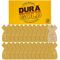 Dura-Gold Premium Mouse Detail Sander Sandpaper Sanding Sheets - 60 Grit (Box of 24) - 12 Hole Pattern Hook & Loop Triangle Shaped Mouse Discs - Fits Black and Decker, Woodworking Wood Crafting, Auto - size: 60-Grit