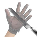 ANSI A9 Cut Resistant Stainless Steel Metal Mesh Chain Mail Glove,Butchers Gloves Food Grade For Kitchen Cooking, Oyster Shucking, Glass Processing, Tool Sharpening, 5 Finger, (M) - size: Medium (Pack of 1), style: Steel Ring