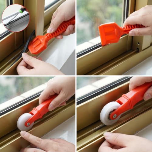 2PCS Screen Roller Tool Screen Repair Tool Rubber Edge Trim Install Tools