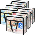 TasticTotes 6 Pack Clear Storage Bags for Comforter, Clothes & Bedding, 90L - size: 90L