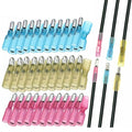 200PCS Heat Shrink Bullet Connectors Kit 22-10AWG, Waterproof Insulated Male & Female Wire Terminals Splice Crimp Connectors (12-10AWG,14-16AWG,18-22AWG), for Automotive Marine RV Home Wiring