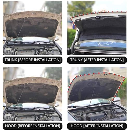 98.4 Feet Universal Self Adhesive Weather Seal Strip, 51/100 x 1/5 Inch Thick, Car Door & Window Weatherstrip with Soundproof Engine Cover - size: 98.4 Feet Long