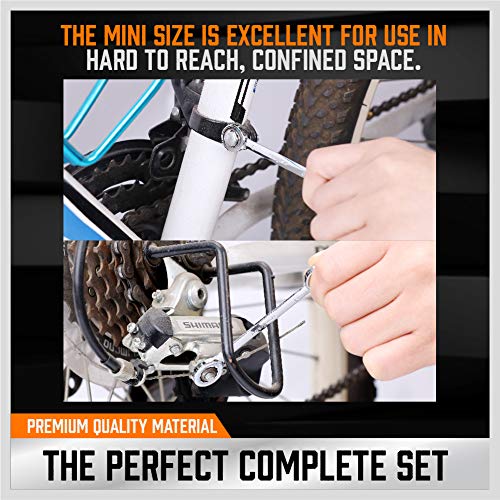 HORUSDY 20-Piece Mini Wrench Set, Small Wrench Set, Metric and SAE Mini Combination Wrench Sets - style: 20-Piece Mini Wrench SetMetric&SAE)