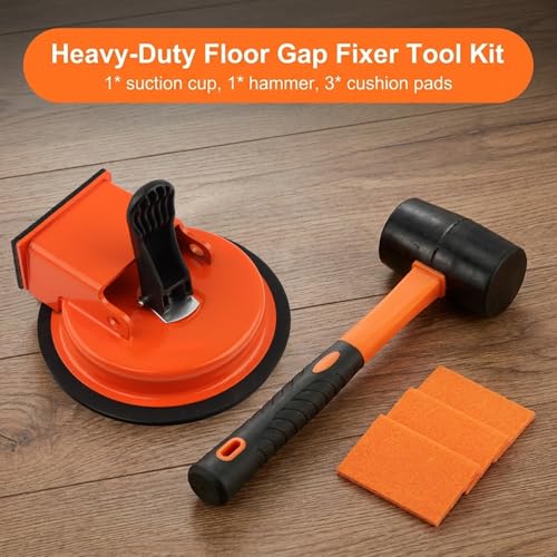 Floor Gap Fixer Tool, Plank Gap Repair Kit, Heavy‑Duty Suction Cup