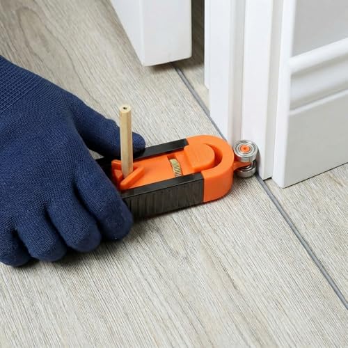 Contour Gauge with Lock, Adjustable Profile Gauge Tool for Precise Shape Copying, Easy Measuring Contour Duplicator for Woodworking, Tile Edges, Flooring, Door Frames and DIY Home Projects