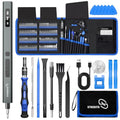 STREBITO 144-Piece Upgraded Electric Screwdriver - color: Upgraded-blue