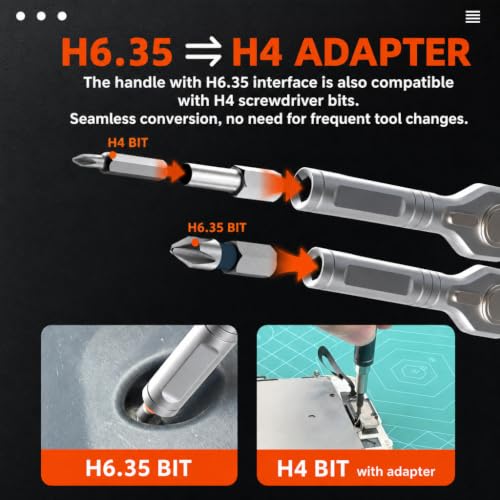 Ratchet Screwdriver Set 66-in-1 Precision Repair Tool Kit with S2 Steel Bits, T-Handle & Wrench Driver, Magnetic Case for Home DIY, Electronics, Appliance Repair - Gift for Men Husband Dad