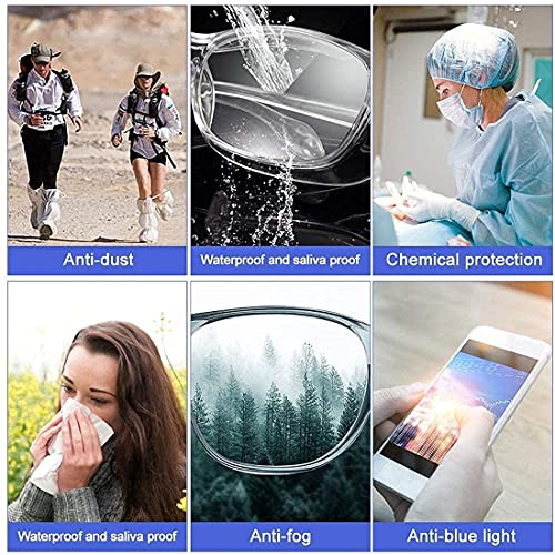 MORK&SUKY Safety Glasses, Stylish Goggles With No Fog Lense, Alternatives To Regular Protective Eyewear For Lab and Nursing. - color: Champagne