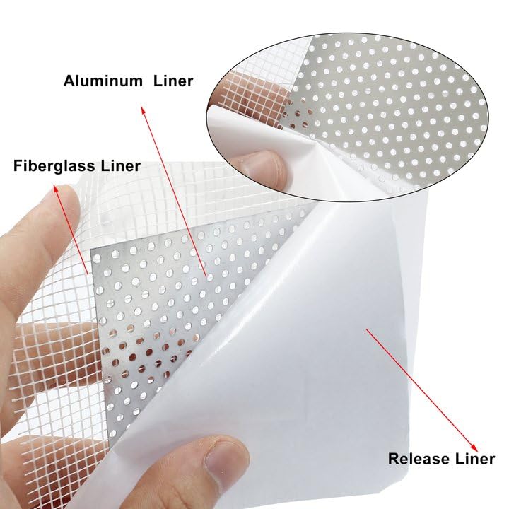 Unlorspy6Pcs Drywall Repair Patch, 4 x 4 Inch - size: 4 x 4 Inch