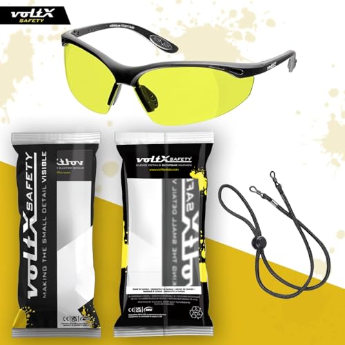 voltX CONSTRUCTOR Yellow Full Lens Reading Safety Glasses +1.5 Dioptre - color: Yellow, size: +1.5 Dioptre