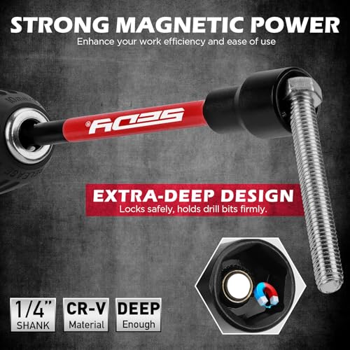 41-Piece Premium 1/4" Drive Magnetic Impact Nut Driver Set Metric & SAE Standard & Deep with Socket Adapters, 2-in-1 Ratchet Wrench, Wing Nut Driver, Universal Sockets, Quick Release Bit Holder - style: Pro Multi-Use Kit