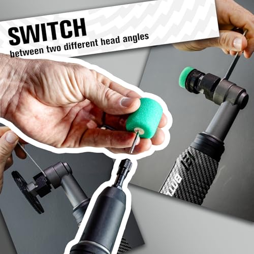 BATOCA S6 Mini Cordless Polisher 2 Heads for Car/Motorcycles Detailing Kit - size: Carbon Style with 2 batteries