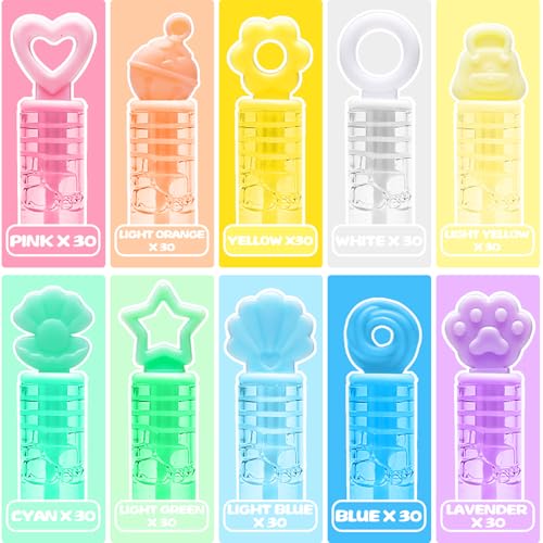 300 Pack Mini Bubbles Bulk, Kids Party Favor Wand Sticks with Gift Box