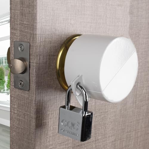 Door Knob Lockout Device, White - color: White