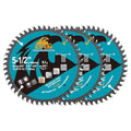 5-1/2 Inch Miter/Table Saw Blades 3pcs, 48 Teeth ATB TCT Fine Finish Wood Cutting Circular Saw Blade with 5/8 Inch Arbor - size: 140mm 48T