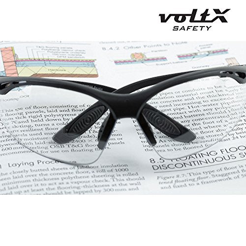 voltX CONSTRUCTOR Clear Full Lens Reading Safety Glasses +2.5 Dioptre - color: Clear, size: +2.5 Dioptre