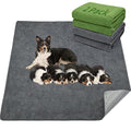 LOOBANI Washable Pee Pads for Dogs, 2 Pack Leak-Proof Dog Mats,72"x72",Mix - size: 72"*72"(Pack of 2) Gray&Green