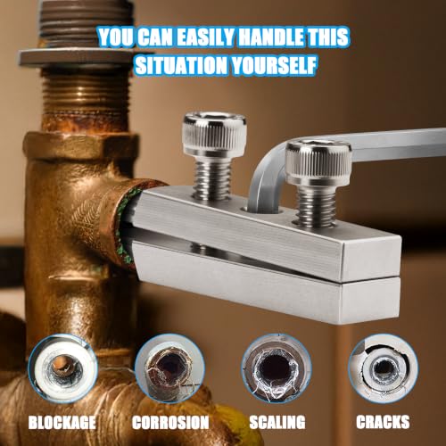 Broken Pipe Extractor Tool Adjustable Thread Nipple Remover Set forPlumbers