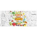 Jumbo End of School Year Coloring Activity Poster - Summer Fun Games DIY Drawing Color-in Paper 55.1 x 23.6 Inch Blank Doodle Art Banner, Home School Educational Event Party Supplies - style: End of School Year (including mini-games)
